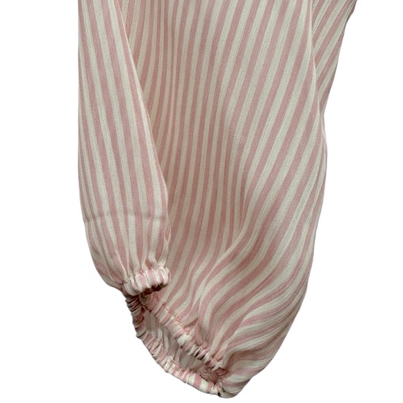 New! Fourteenth Place stripped long sleeve dress, layered, ruffles, pink, XS - Picture 6 of 8